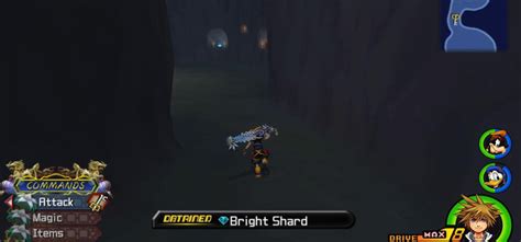 kingdom hearts bright shard  "Fulfilling"), also translated as "Mystery" in Kingdom Hearts and "Serenity" in Kingdom Hearts II, is a material type available in Kingdom Hearts, Kingdom Hearts II, and Kingdom Hearts Birth by Sleep