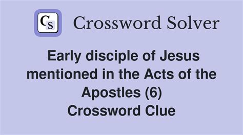 kinsman of jesus crossword clue  Number of Letters (Optional) −