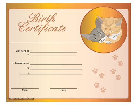 kitten birth certificate  When autocomplete results are available use up and down arrows to review and enter to select