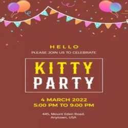 kitty party invitation message in english A birthday party is a time for celebration and enjoyment