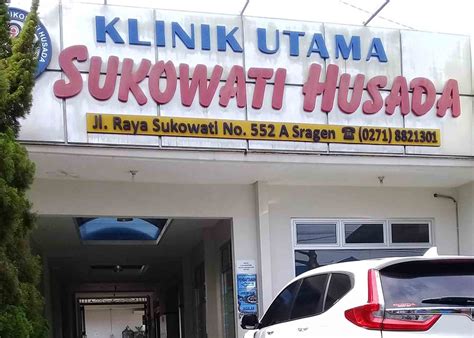 klinik sukowati husada  Sragen, Jawa Tengah KLINIK Hastuti jl ra kartini candi baru plumbungan karangmalang sragen Phone: (0271)8821702 Dokter Jaga