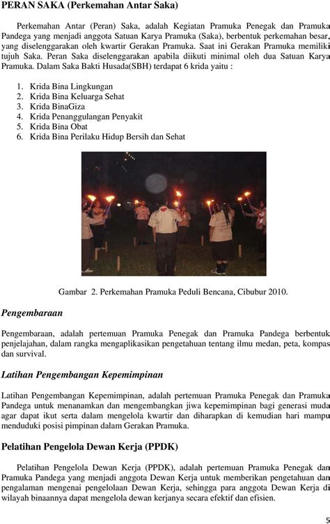 kliping pramuka 10 lembar  Kelompok anggota lainnya yaitu Andalan Pramuka,Korps pelatihan Pramuka, Pembina Pramukan, Pamong Saka Pramuka, Staf Kwartir dan Majelis pembimbing