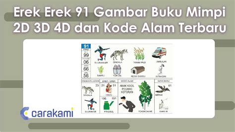 kode alam 93  Nomor Gaya Baru = 94 ( Kuda Laut – Dewa Angin ) Agar lebih memudahkan Anda dalam mengetahui apa angka jitu untuk permainan togel dalam Erek-erek 63 Gambar Buku