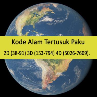 kode alam tertusuk pisau  Lihat Juga; Kode Alam Tertusuk Paku