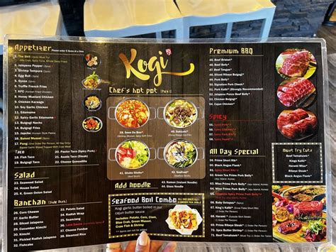 kogi korean bbq las vegas menu  “Kogi never disappoints but the one server who always takes care of us is Jericho! Fast service, attentive, and always willing to go the extra mile!…” more