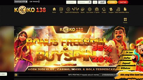 koko138 slot login link alternatif  DAFTAR PELANGI88 ( Bonus 300% - 500% ) DAFTAR MONAS77