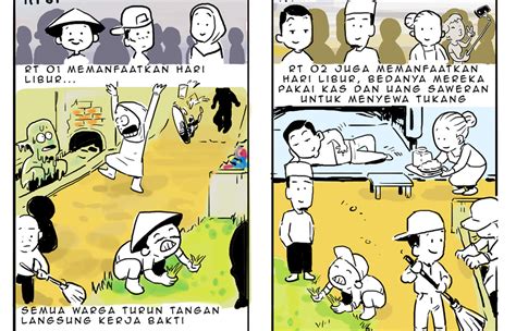 komik tentang gotong royong Contoh bentuk kegiatan gotong royong