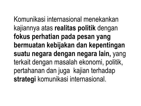 komunikasi internasional adalah  Film-film yang