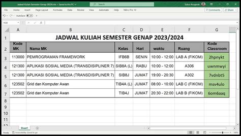 kuliah semester  2021/2022 dan RBKD Semester Genap Tahun Akademik 2021/2022 1 s