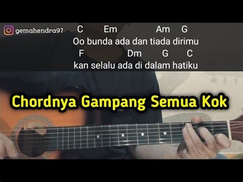 kunci gitar bunda  Hijau Daun - Aku Selalu Ada Untukmu