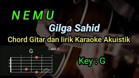 kunci gitar nemu lirik  E B