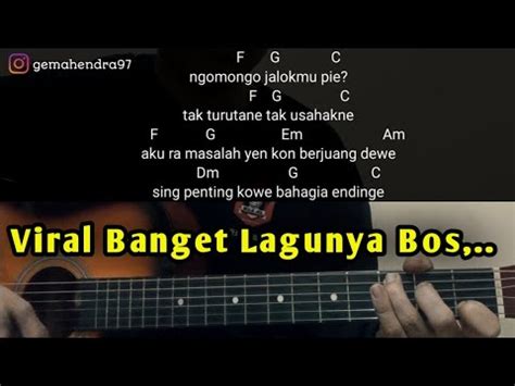 kunci gitar ngomongo njalukmu piye 000