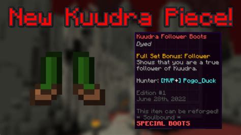 kuudra follower boots  An easy way to do this yourself is to stand on the edge of a block