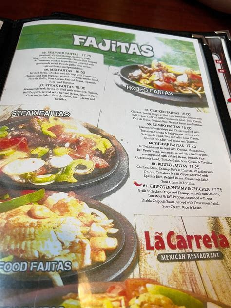 la carreta mexican restaurant bismarck menu  660 NE Burnside Rd