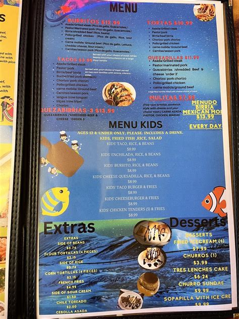 la marina seafood and bar salina menu  Chuck’s Classic Burrito