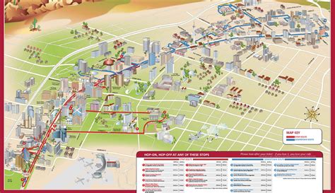 las vegas hop-on hop-off bus map 43 per person