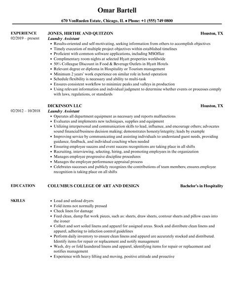 laundry associate resume examples  It appears on 15