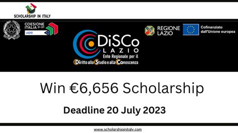 lazio disco scholarship 2023-24  Lazio disco scholarship- Fully funded scholarship -