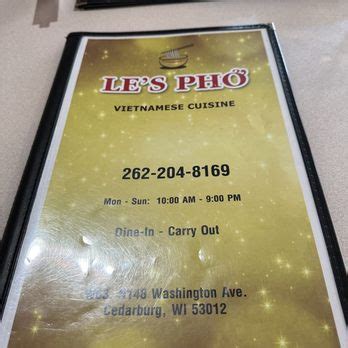 le's pho cedarburg  82 reviews