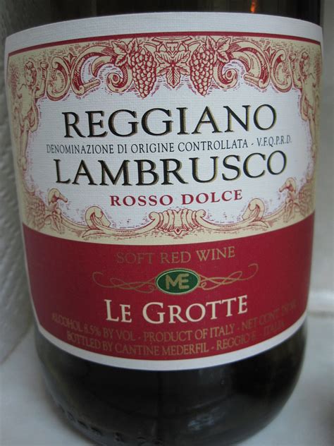 le grotte reggiano lambrusco  à l'unité 7,50 €