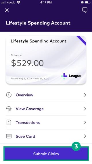 league lifestyle spending account  or