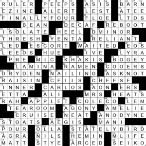 left sloping script crossword  It was last seen in The Guardian quick crossword
