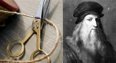 leonardo da vinci inventou a tesoura  Da Vinci, descreveu no séc