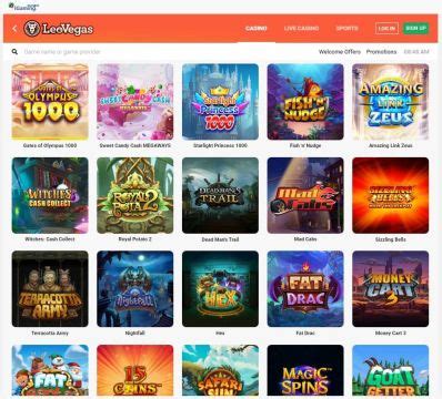 leovegas ontario app  To start, select any available game and add up to