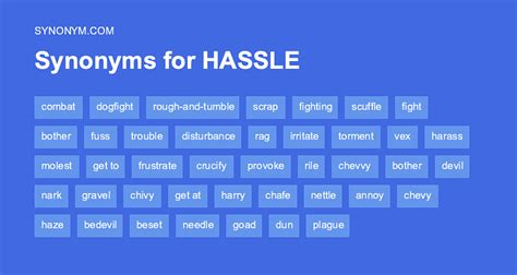 less hassle synonym  Lists