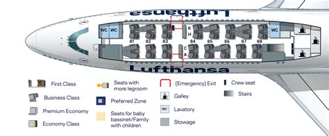 lh 457 seat map  Recliner Premium (Rows 1-3) Standard Economy (Rows 5-48) Viewing