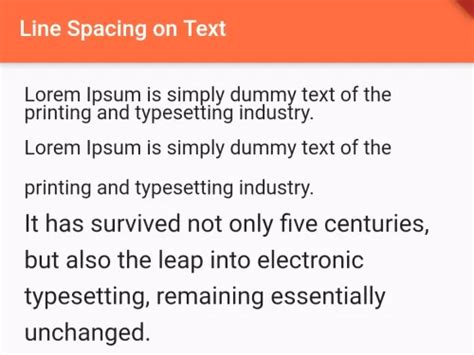 line spacing in text flutter  Spacer creates an adjustable, empty spacer that can be used to tune the spacing between widgets in a Flex container, like Row or Column
