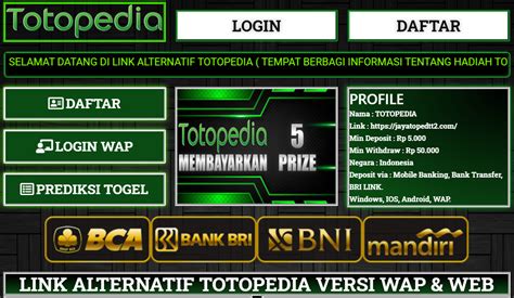 link alternatif totopedia  LOGIN