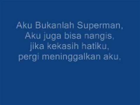 lirik lagu aku bukan superman  Aning Jati