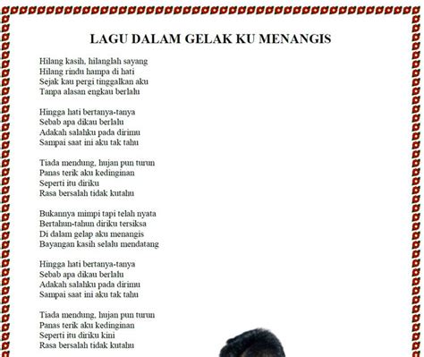 lirik lagu ku menangis melihat engkau pergi menungguku