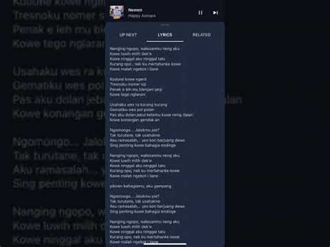 lirik lagu nemen chordtela Chord