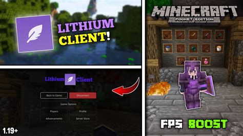 lithium client mcpe 1.20 Modules+ Client (1