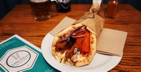 little athens old-school souvlaki reviews  It's a lil' smaller than 1'' by 1'' by 1''