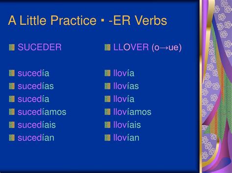 llover conjugation subjunctive  Examples