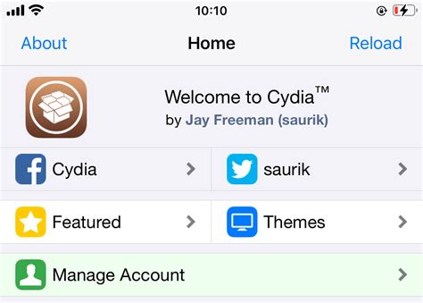local app store cydia  Put listed apps in the hidden content