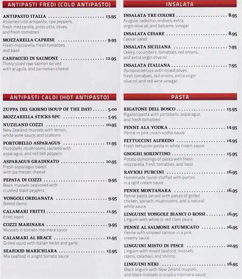 local bites - michaelangelo's pizza and pasta menu  $5