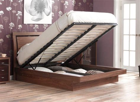 lodge platform ottoman bed frame  Pewter Grey Leamington Metal Bed Frame 