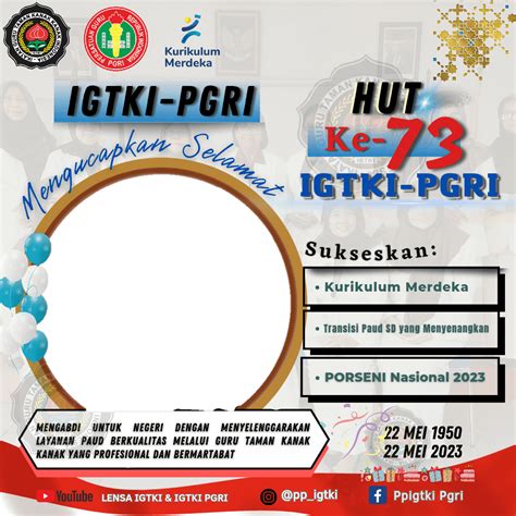 logo igtki pgri Semarang – Pengurus IGTKI-PGRI Provinsi Jawa Tengah menghadiri undangan dari Pengurus PGRI Provinsi Jawa Tengah pada tanggal 08 Desember 2021 untuk mengikuti Puncak Peringatan HUT Ke-76 PGRI dan HGN tahun 2021