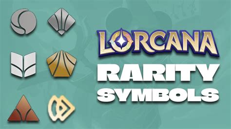 lorcana rarity symbols  Expansion Symbols