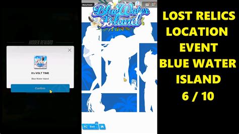 lost relic blue water island  Just tall blue and white hotel like building