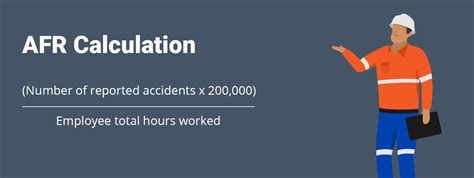 lost time accident frequency rate calculation - if time lost is measured Severity rate (days lost per 1’000’000 hours worked): - for cases of temporary incapacity only: days lost as a result of new cases during the calendar year divided by the total amount of hours worked by workers in reference group during the calendar year, multiplied by 1,000,000 Days lost per injury:The Lost Time Injury Frequency Rate (LTIFR) measures the number of workdays lost due to injuries per a specific number of hours worked