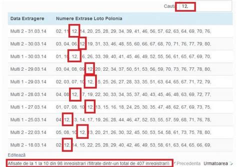 loto polonia tabel  În cadrul acestui tabel ai informaţii complete despre: apariţii; remize actuale; remize maxime