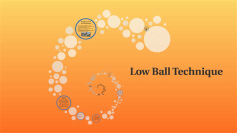 low ball technique example  Contents