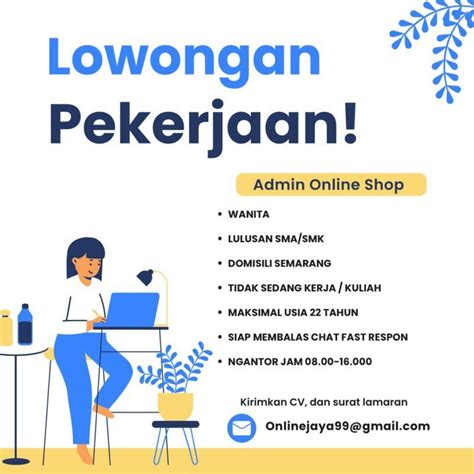 lowongan admin online shop  Ada perusahaan yang sedang membuka kesempatan lowongan kerja Admin Online Shop, Remote, Customer Service Representative, Staf Administrasi Online, Analyst dan banyak lagi melalui Indeed