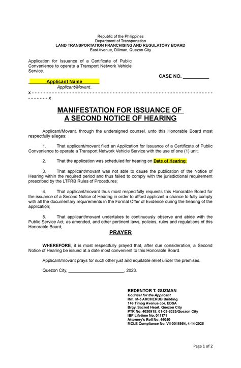 ltfrb ncr notice of hearing 2023  IN PHOTOS: Amid much fanfare at CONQuest 2023