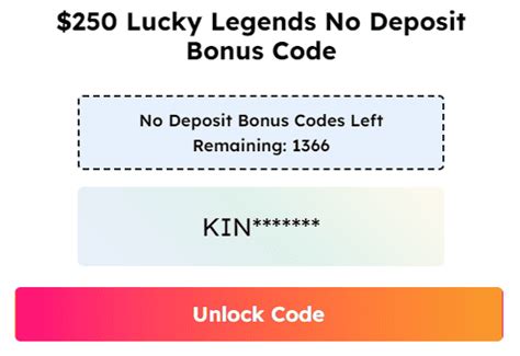 lucky legends no deposit codes If you were looking for $200 no deposit bonuses, this is the right place